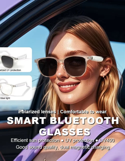Load image into Gallery viewer, SoundSight Smart Glasses – Bluetooth Sunglasses with Built-In Earphones, UV400 Polarized Lenses &amp; Hands-Free Calling
