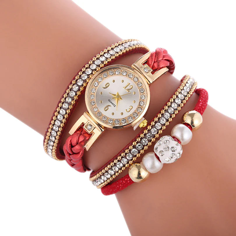 Elevate Your Style with the Sparkling Gem Women's Metal Timepiece - A Chic Digital Dial Quartz Watch for Every Occasion