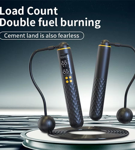 Elevate Your Workout with the New Rechargeable USB Electronic Jump Rope - Adjustable, Digital, and Wireless Calorie Counter!