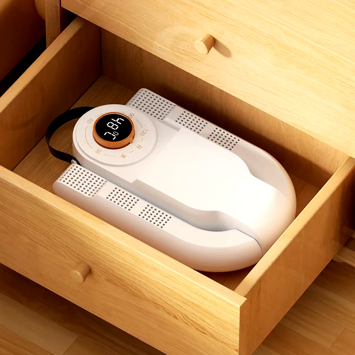 Revolutionary Shoe Dryer with Intelligent Timer - Adjustable, Quick Drying, Deodorizing & Sterilizing Household Shoe Warmer