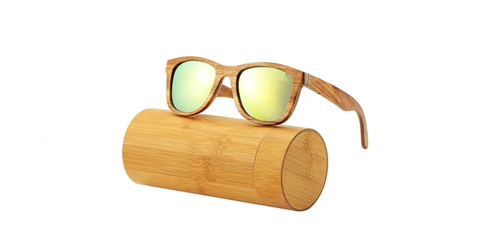 AN SWALLOW Retro Polarized Zebra Wood Sunglasses UV400 Luxury Brand Design Sunglasses Men Handmade Wooden Sun Glasses Women