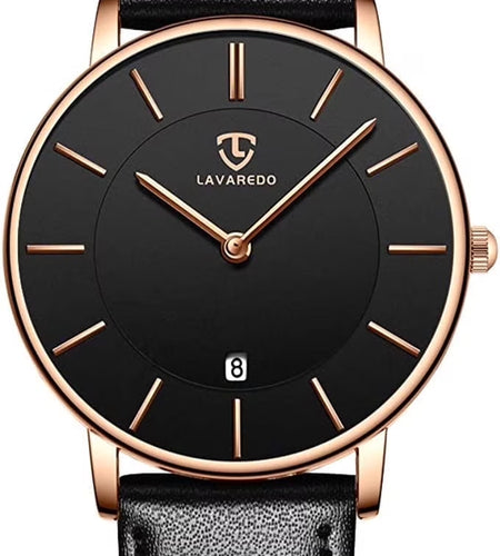 Mens Watches Fashion Quartz Men'S Watches Ultra Thin Minimalist Wristwatches with Leather Strap Gift for Man Father'S Day Gifts