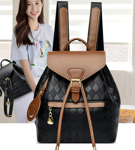 Female Backpack Casual Multifunction Women Leather Backpack Shoulder School Travel Back Pack