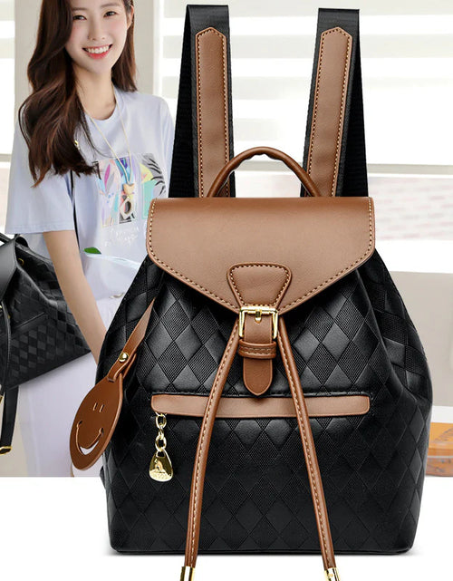 Load image into Gallery viewer, Female Backpack Casual Multifunction Women Leather Backpack Shoulder School Travel Back Pack
