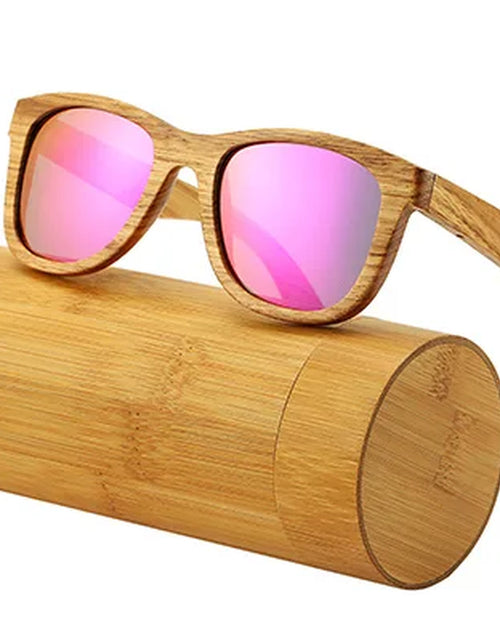 Load image into Gallery viewer, AN SWALLOW Retro Polarized Zebra Wood Sunglasses UV400 Luxury Brand Design Sunglasses Men Handmade Wooden Sun Glasses Women
