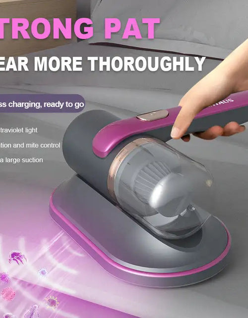 Load image into Gallery viewer, Powerful Electric UV Mite Remover - Wireless Mini Vacuum Cleaner for Mattresses, Sofas, and Pillows
