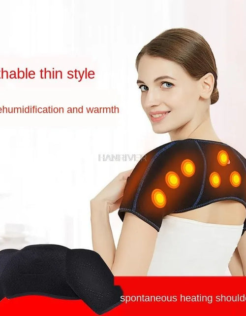 Load image into Gallery viewer, Experience Ultimate Relaxation with the Spontaneous Heating Far Infrared Shoulder Massage Pad - Your Go-To for Neck Relief and Magnetic Therapy
