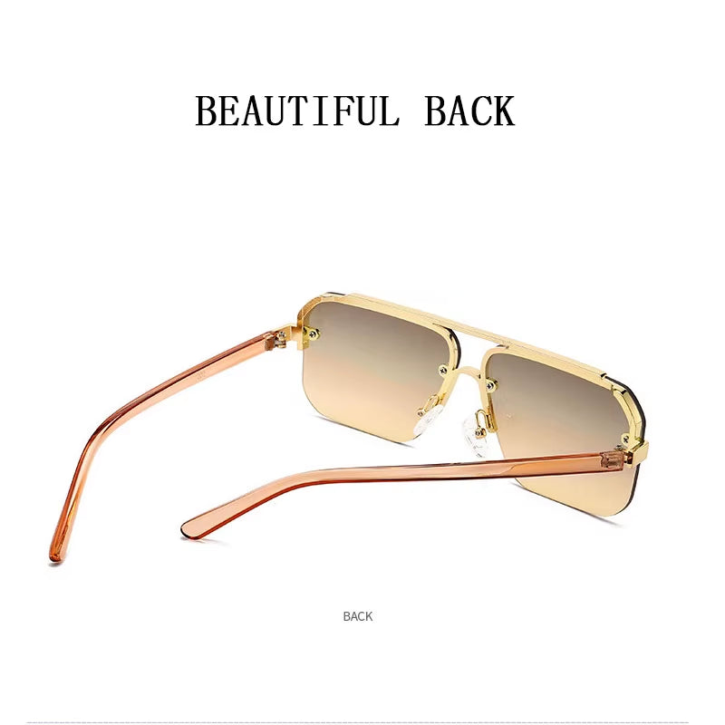 2024 Sunglasses Women Trendy Luxury Square Sunglasses for Men Vintage Fashion Glasses Sunglasses for Men Lunette Soleil Femme
