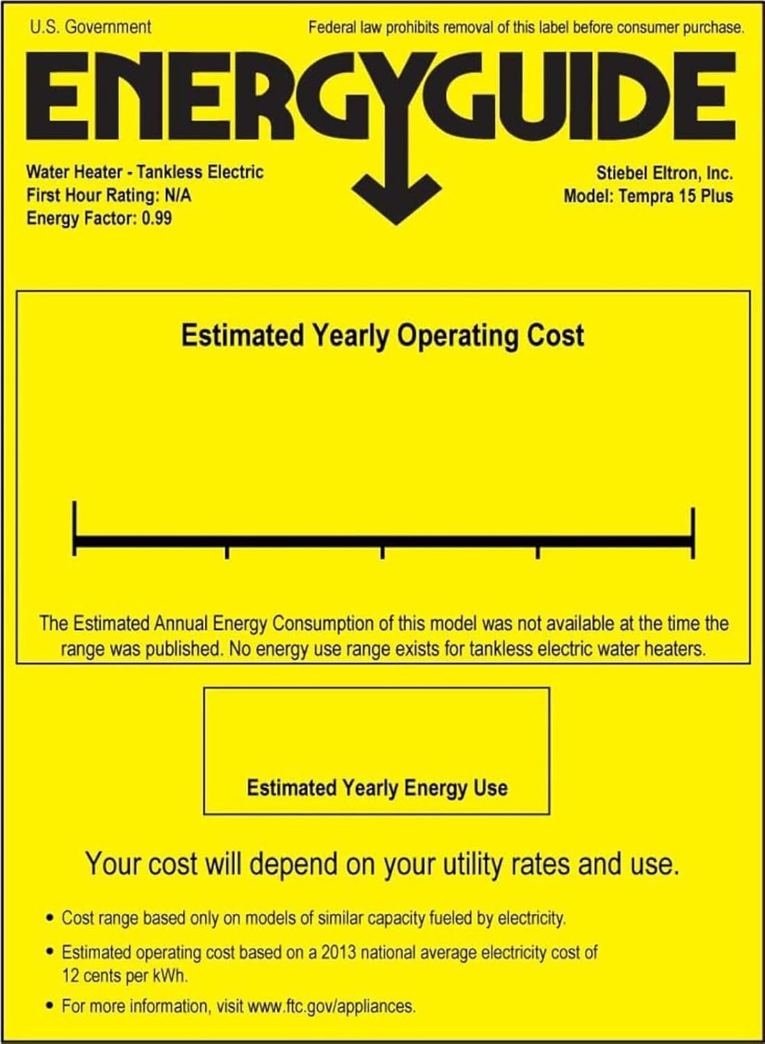 Tankless Water Heater – Tempra 20 plus – Electric, on Demand Hot Water, Eco, White