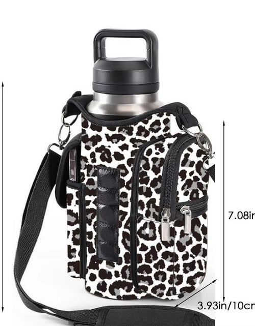 Load image into Gallery viewer, Fitness Magnetic Gym Water Bottle Bag Bottle Pouch Sling Bag Portable Magnetic Gym Bottle Organizer Pouch with Phone Pocket
