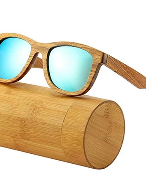 Load image into Gallery viewer, AN SWALLOW Retro Polarized Zebra Wood Sunglasses UV400 Luxury Brand Design Sunglasses Men Handmade Wooden Sun Glasses Women

