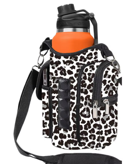 Load image into Gallery viewer, Fitness Magnetic Gym Water Bottle Bag Bottle Pouch Sling Bag Portable Magnetic Gym Bottle Organizer Pouch with Phone Pocket
