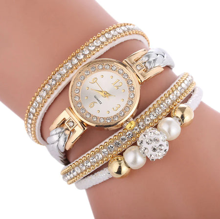 Elevate Your Style with the Sparkling Gem Women's Metal Timepiece - A Chic Digital Dial Quartz Watch for Every Occasion