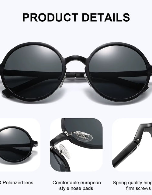 Load image into Gallery viewer, CATMONROE 1 PCS Brand Luxury Women Sunglasses Pink Glasses Case round Polarized Sunglasses Fashion Apparel Accessories Gift
