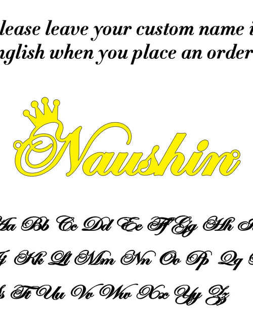 Load image into Gallery viewer, Personalized Gold Nameplate Necklace for Women with Box Chain - Ideal Birthday Gift for Best Friends, Customizable Font Options, 2023
