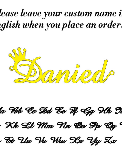 Load image into Gallery viewer, Personalized Gold Nameplate Necklace for Women with Box Chain - Ideal Birthday Gift for Best Friends, Customizable Font Options, 2023
