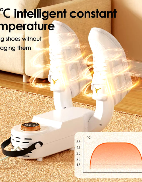 Load image into Gallery viewer, Revolutionary Shoe Dryer with Intelligent Timer - Adjustable, Quick Drying, Deodorizing &amp; Sterilizing Household Shoe Warmer
