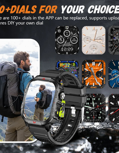 Load image into Gallery viewer, 2025 New Men Smart Watch LED Flashlight BT Call 100+ Sports Modes Health Monitoring IP68 Waterproof Outdoor Smart Watch
