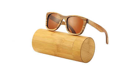 AN SWALLOW Retro Polarized Zebra Wood Sunglasses UV400 Luxury Brand Design Sunglasses Men Handmade Wooden Sun Glasses Women