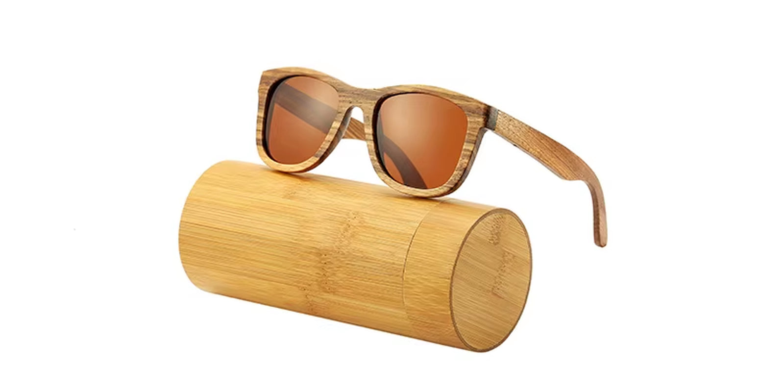 AN SWALLOW Retro Polarized Zebra Wood Sunglasses UV400 Luxury Brand Design Sunglasses Men Handmade Wooden Sun Glasses Women