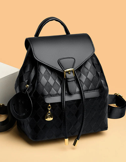 Load image into Gallery viewer, Female Backpack Casual Multifunction Women Leather Backpack Shoulder School Travel Back Pack
