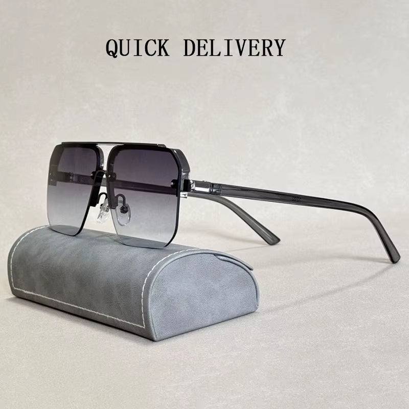 2024 Sunglasses Women Trendy Luxury Square Sunglasses for Men Vintage Fashion Glasses Sunglasses for Men Lunette Soleil Femme