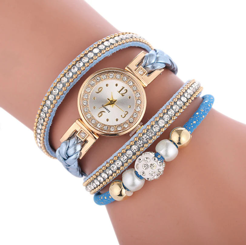 Elevate Your Style with the Sparkling Gem Women's Metal Timepiece - A Chic Digital Dial Quartz Watch for Every Occasion