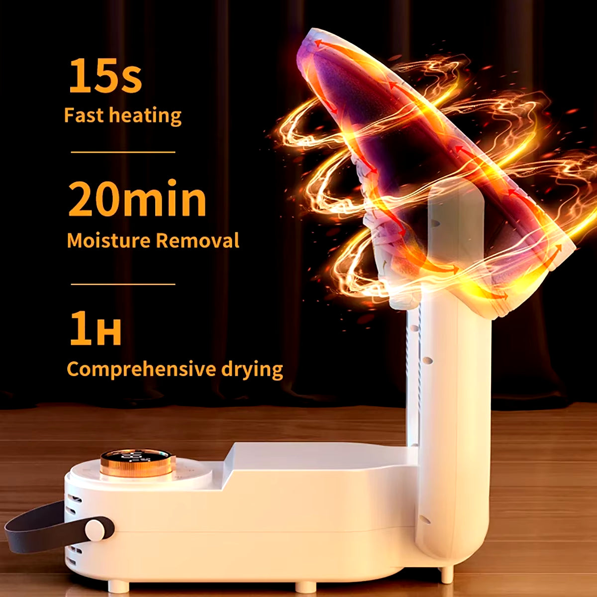 Revolutionary Shoe Dryer with Intelligent Timer - Adjustable, Quick Drying, Deodorizing & Sterilizing Household Shoe Warmer