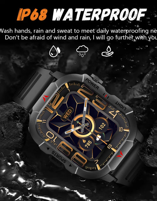 Load image into Gallery viewer, 2025 New Men Smart Watch LED Flashlight BT Call 100+ Sports Modes Health Monitoring IP68 Waterproof Outdoor Smart Watch
