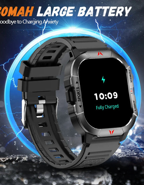 Load image into Gallery viewer, 2025 New Men Smart Watch LED Flashlight BT Call 100+ Sports Modes Health Monitoring IP68 Waterproof Outdoor Smart Watch
