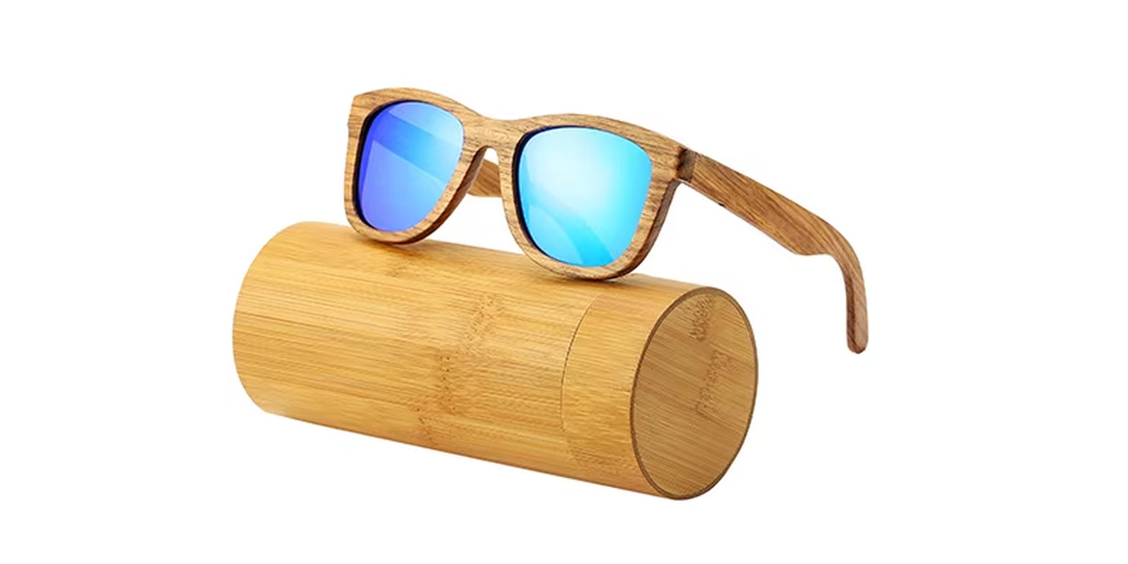 AN SWALLOW Retro Polarized Zebra Wood Sunglasses UV400 Luxury Brand Design Sunglasses Men Handmade Wooden Sun Glasses Women