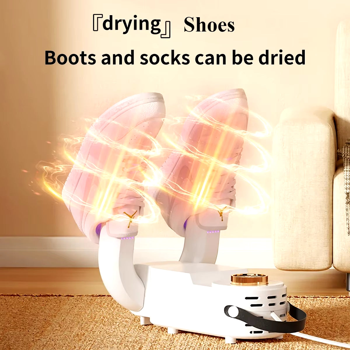 Revolutionary Shoe Dryer with Intelligent Timer - Adjustable, Quick Drying, Deodorizing & Sterilizing Household Shoe Warmer