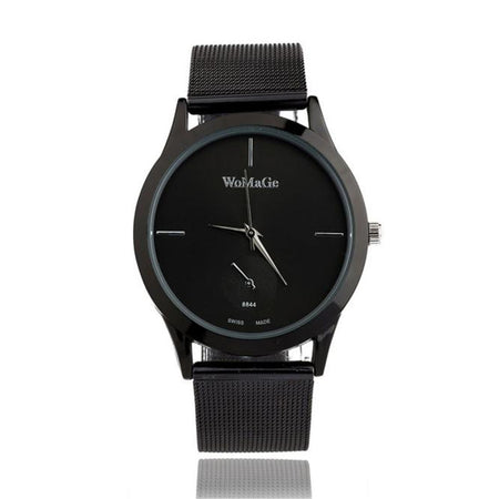 Fashion Alloy Belt Mesh Watch Unisex Women'S Watches Minimalist Style Quartz Watch Relogio Feminino Saat Watches for Women