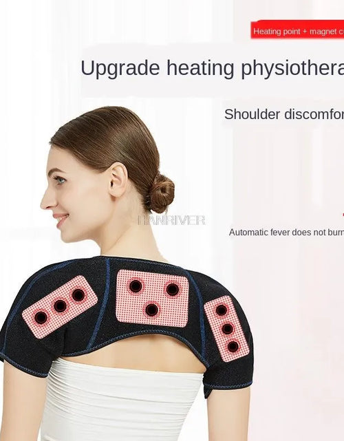 Load image into Gallery viewer, Experience Ultimate Relaxation with the Spontaneous Heating Far Infrared Shoulder Massage Pad - Your Go-To for Neck Relief and Magnetic Therapy
